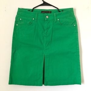 Zara Emerald Green A-line Skirt